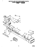 Motor and ice container