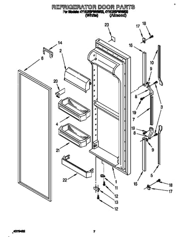 Refrigerator door
