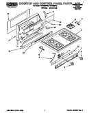 Cooktop and control panel