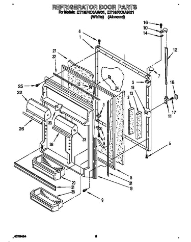 Refrigerator door