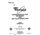 Whirlpool RM988PXVF1 front cover diagram