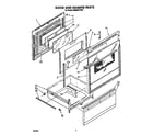 Whirlpool RM988PXVM1 door and drawer diagram