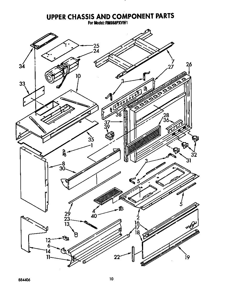 UPPER CHASSIS AND COMPONENT