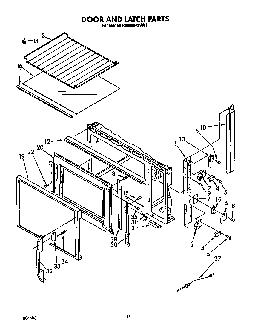 DOOR AND LATCH