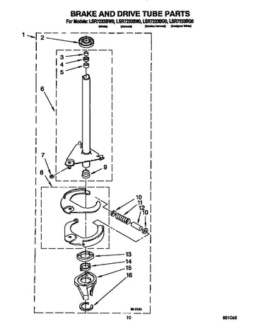 Brake and drive tube