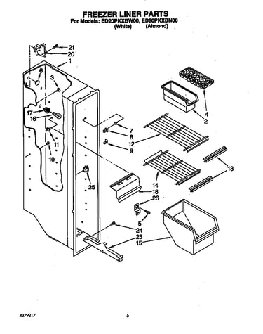 Freezer liner