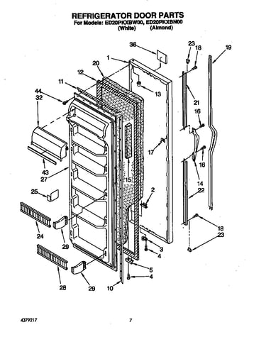 Refrigerator door