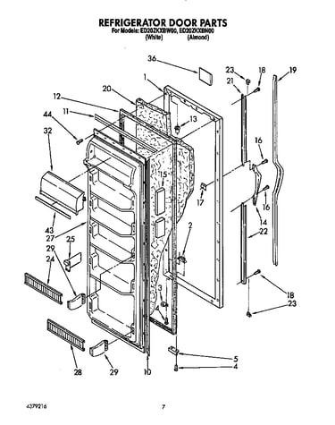 Refrigerator door