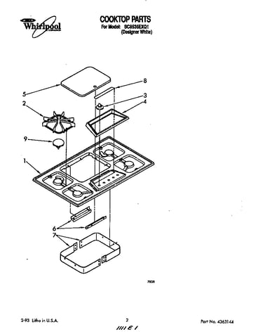 Cooktop parts