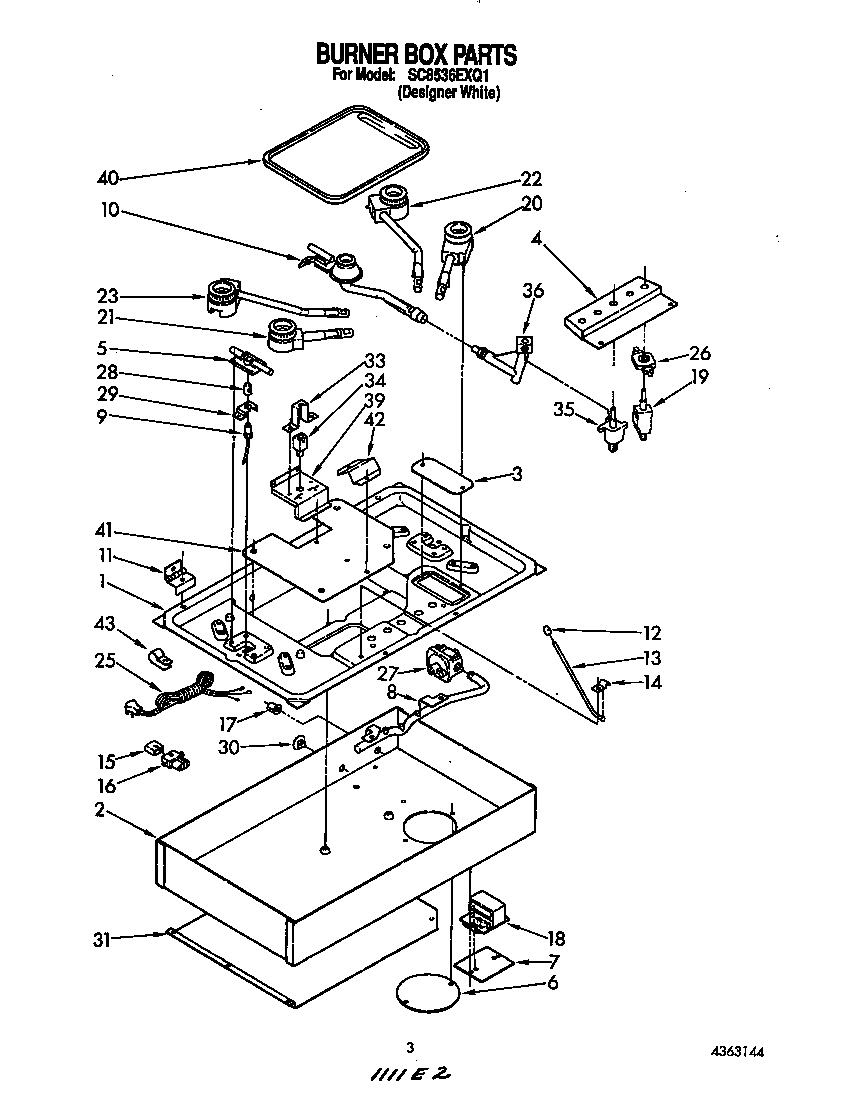 BURNER BOX PARTS
