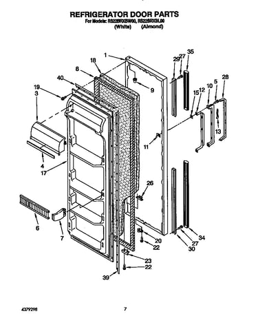 Refrigerator door