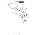 Whirlpool LDR3822BW0 top and console diagram