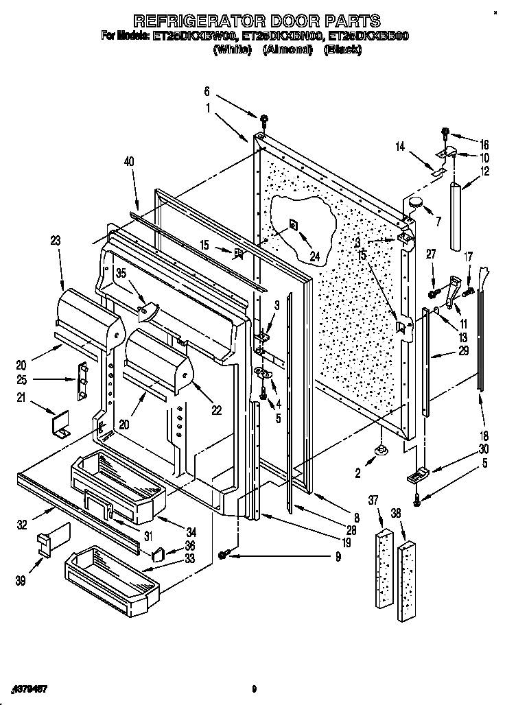 Refrigerator door