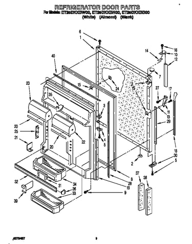Refrigerator door