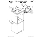 Whirlpool 3LSR5233AW0 top and cabinet diagram