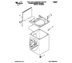 Whirlpool LMR4232AN0 top and cabinet diagram