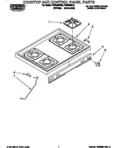 Cooktop and control panel