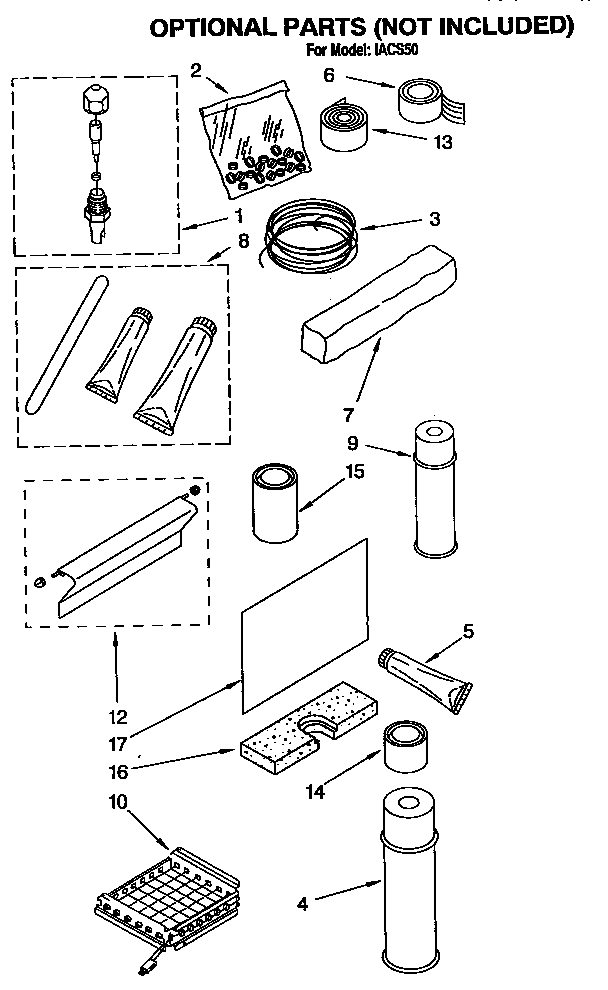 Optional parts (not included)