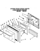 Upper oven door