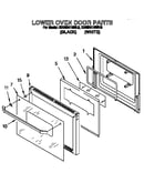 Lower oven door