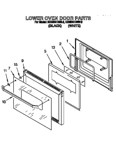 Lower oven door