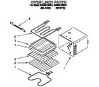 KitchenAid KEBI241BBL0 oven liner diagram