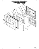 Upper oven door