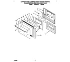 KitchenAid KEBS277BWH0 upper and lower oven door diagram