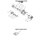 Roper WU3050Y0 pump and motor diagram