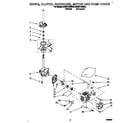 KitchenAid KAWE770BAL0 brake, clutch, gearcase, motor and pump diagram