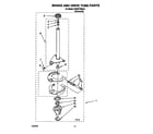 KitchenAid KAWE778BAL0 brake and drive tube diagram