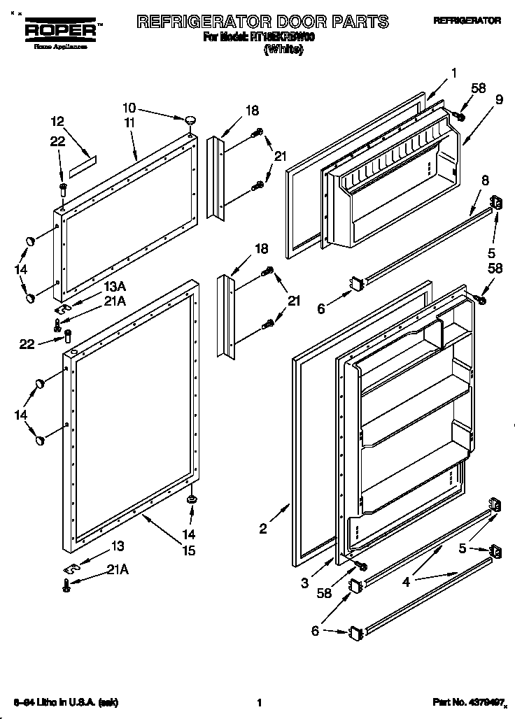 Refrigerator door