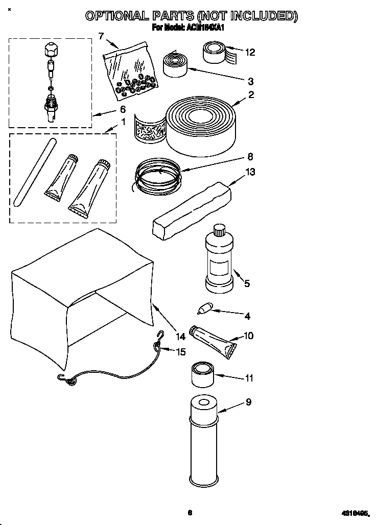 Optional parts (not included)