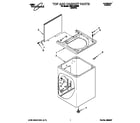 Whirlpool LMR4132BW0 top and cabinet diagram