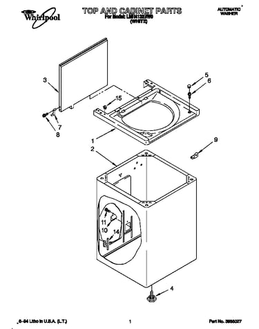 Top and cabinet