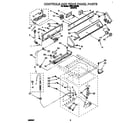 Whirlpool LMR4132BW0 controls and rear panel diagram