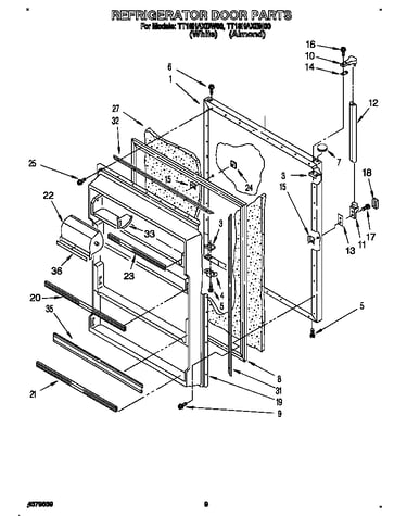 Refrigerator door