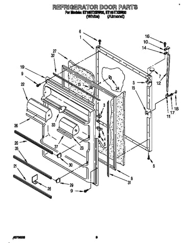Refrigerator door