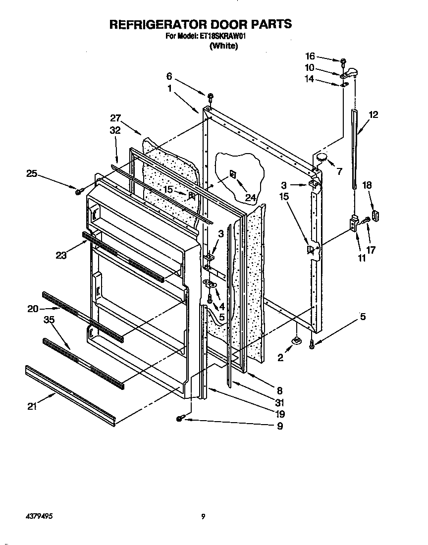 Refrigerator door