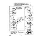 Whirlpool DU7900XL0 302740 pump and motor diagram