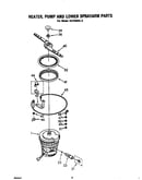 Heater, pump and lower sprayarm