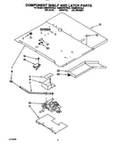 Component shelf and latch