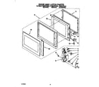 KitchenAid KEMS378YBL0 door and latch diagram