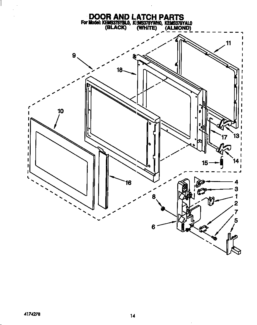 Door and latch