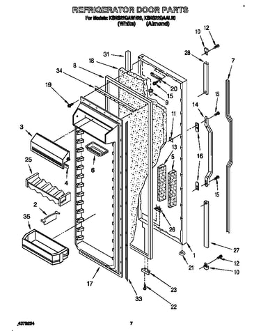 Refrigerator door