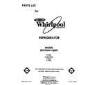 Whirlpool ED22MM1LWR0 front cover diagram