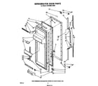 Whirlpool ED22MM1LWR0 refrigerator door diagram