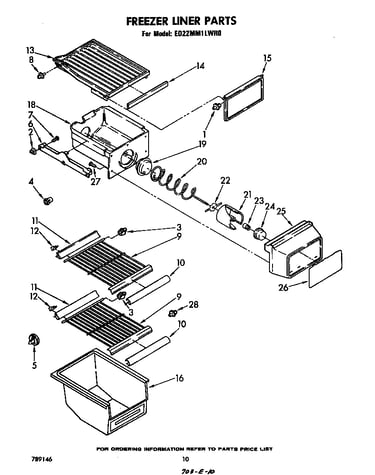 Freezer liner