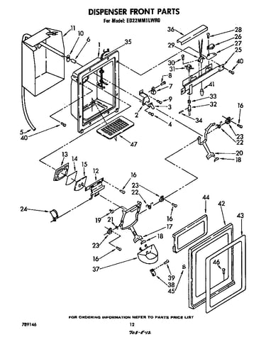 Dispenser front