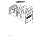 Whirlpool RS675PXYH2 oven door diagram